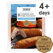 Tesco Reduced Fat Cumberland Sausage 454G