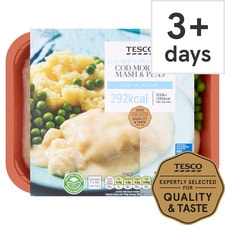 Tesco Calorie Controlled Cod Mornay With Mash & Peas 380G