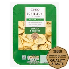 Tesco Spinach & Ricotta Fresh Tortelloni 300g