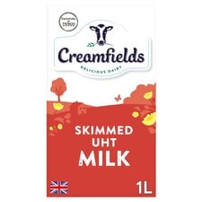 Creamfields Uht Skimmed Milk 1 Litre