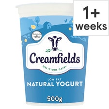 Creamfields Low Fat Natural Yogurt 500G