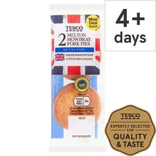 Tesco 2 Mini Melton Mowbray Pork Pies 100G