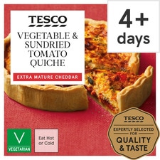 Tesco Vegetable & Sundried Tomato Quiche 400G