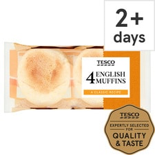 Tesco English Muffins 4 Pack