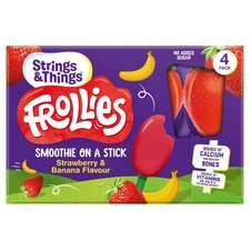 Strings & Things Frollies Strawberry & Banana 4X25g