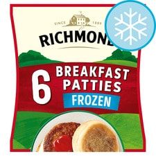 Richmond 6 Sausage Patties Frozen 342G