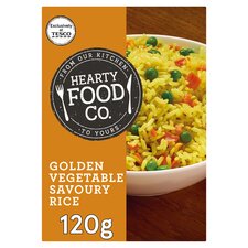 Hearty Food Co Golden Savoury Rice 120G