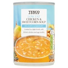 Tesco Low Fat Chicken & Sweetcorn Soup 400G