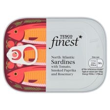 Tesco Finest Sardines In Paprika & Tomato Sauce 105G