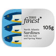 Tesco Finest Sardines In Water 105G