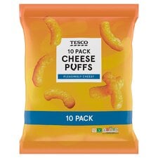 Tesco Cheese Puffs 10 Pack 170G