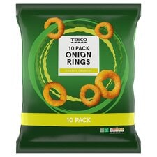 Tesco Onion Rings 10 Pack 170G