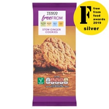 Tesco Free From Stem Ginger Cookie 150G