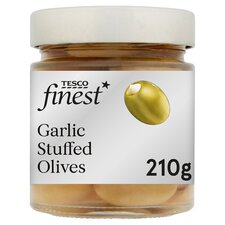 Tesco Finest Garlic Stuffed Olives 210G