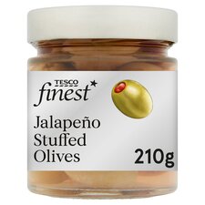 Tesco Finest Jalapeno Stuffed Olives 210G