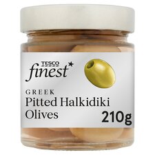 Tesco Finest Pitted Halkidiki Olives 210G