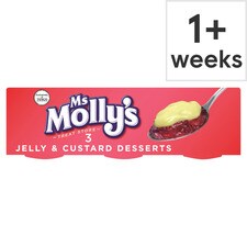 Ms Molly's Jelly & Custard Dessert 3 Pack 375G