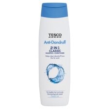 Tesco 2 In 1 Anti-Dandruff Shampoo 300Ml