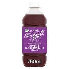 Stockwell & Co Apple & Blackcurrant No Added Sugar Squash 750Ml