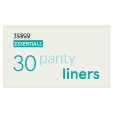 Tesco Essentials Panty Liners 30 Pack