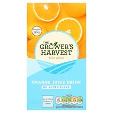 Growers Harvest Orange Juice Drink No Added Sugar 1Litre