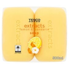 Tesco Extracts Lemon & Mandarin Soap 4X125g