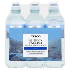 Tesco Ashbeck Natural Mineral Water Sport 6X500ml