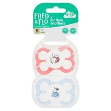 Fred & Flo Air Flow Soothers 2 Pack