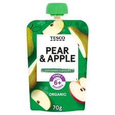 Tesco Pear & Apple Pouch 70G