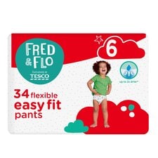 Fred & Flo Easy Fit Size 6 Nappy Pant 34 Pack