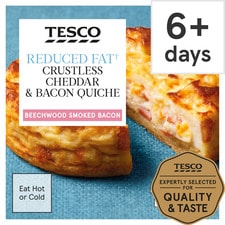 T .R/Fat Cheddar & Bacon Crustless Quiche 160G