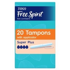 Tesco Free Spirit Super Plus Applicator Tampons 20 Pack