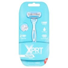 Xprt. Satin 5 Blade Razor Plus 2 Cartridge