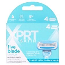 Xprt. Satin 5 Blade Razor Blades 4 Pack