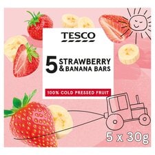 Tesco Strawberry & Banana Bars 5X30g