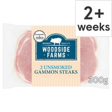 Woodside Farms Unsmoked Gammon Steaks 300G