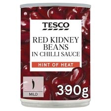 Tesco Red Kidney Beans In Chilli 390G