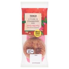 Tesco Mini Pork & Cranberry Pork Pies 2X50g