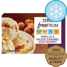 Tesco Free From Salted Caramel Iced Dessert 900Ml