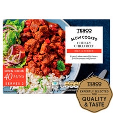 Tesco Chunky Beef Chilli 550G