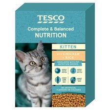 Tesco Kitten Chicken & Rice Dry Food 1Kg