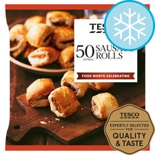 Tesco 50 Sausage Rolls 750G