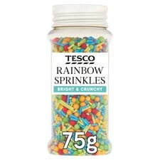 Tesco Rainbow Sprinkles 75G