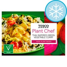 Tesco Plant Chef Thai Inspired Green Vegetable Curry 400G