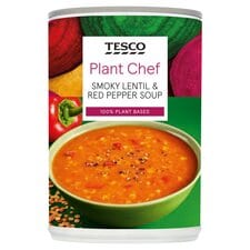 Tesco Plant Chef Lentil & Pepper Soup 400G