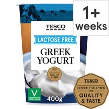 Tesco Lactose Free Greek Yogurt 400G