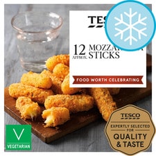 Tesco 12 Mozzarella Sticks 180G