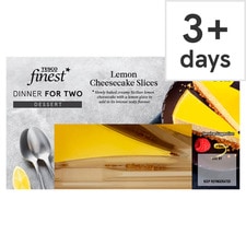 Tesco Finest 2 Pack Lemon Cheesecake Slices 180G