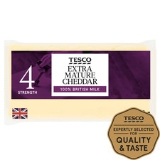 Tesco Extra Mature Cheddar Cheese 400G