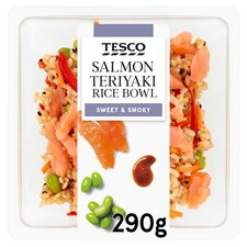 Tesco Salmon Teriyaki Rice Bowl 290G